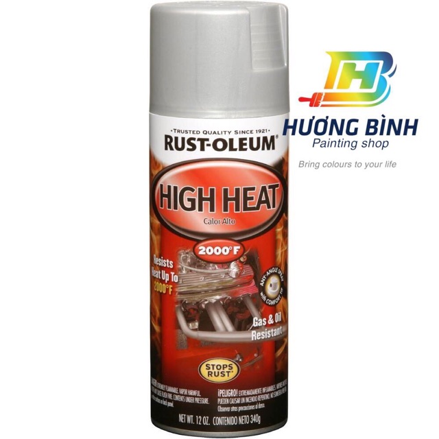 Sơn chịu nhiệt High Heat Auto - Rust Oleum (340g) hàng nhập Mỹ