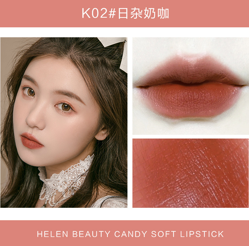 Son thỏi nhung lì HLLR mềm mịn không khô môi lâu trôi giá rẻ học sinh vỏ hồng trong dễ thương | BigBuy360 - bigbuy360.vn