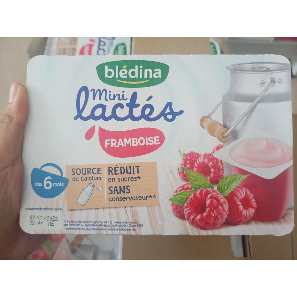 (Date 1/2022) Sữa chua nguội Bledina Pháp cho bé từ 6 tháng ăn dặm
