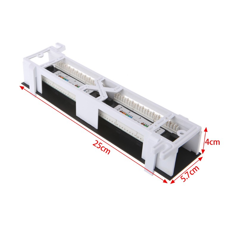 (Hàng Mới Về) Bảng Mạch Gắn Tường 12 Cổng Cat5 Cat5E Rj45