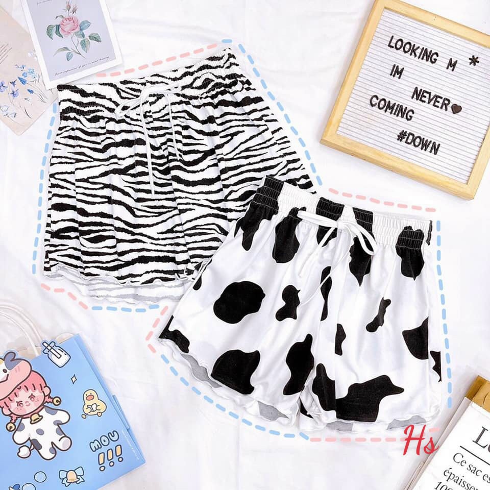 Quần Đùi, Quần Short Bò Sữa Và Ngựa Vằn