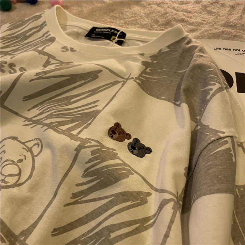 Áo Thun Tay Ngắn Thời Trang Hè 2021 Phong Cách Hàn Quốc Cho Nam