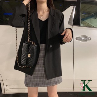 Set Blazer kèm chân váy phong cách Hàn Quốc