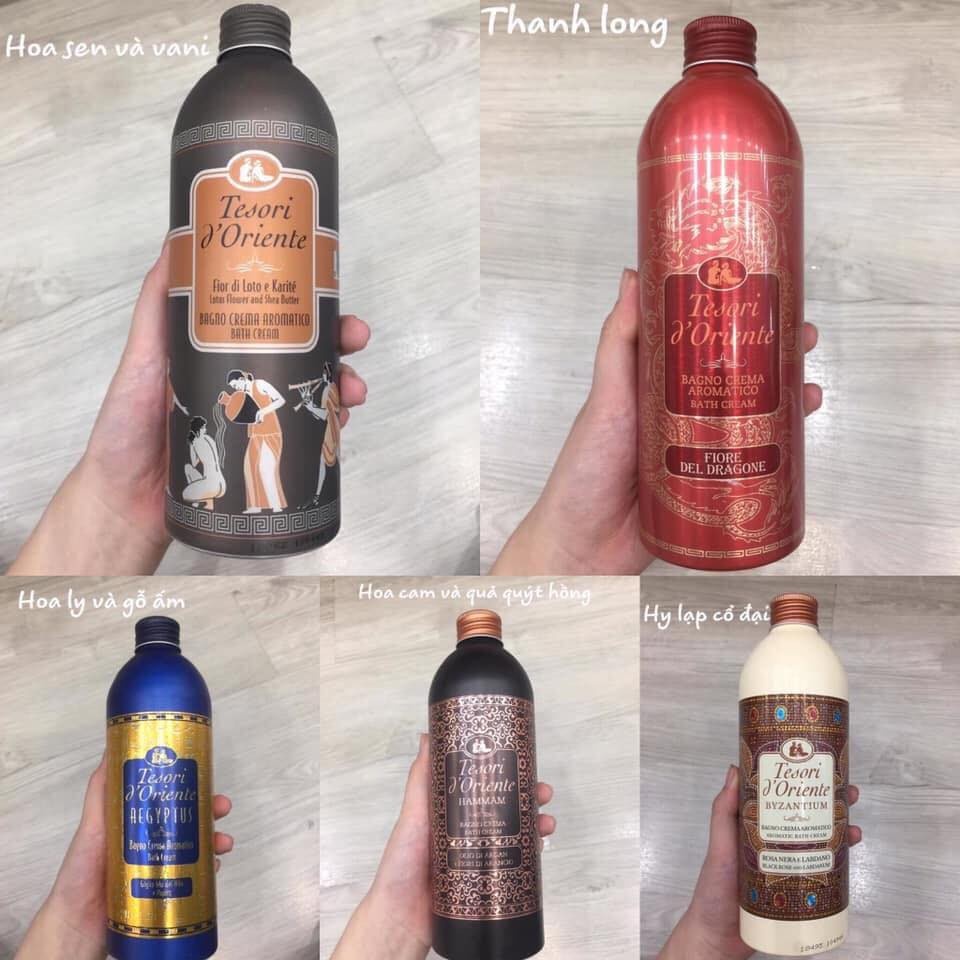 Sữa tắm nước hoa cao cấp Tesori Thảo Mộc 500ml cung cấp độ ẩm, cân bằng độ pH, lưu hương 8 tiếng Linh Giang chính hãng
