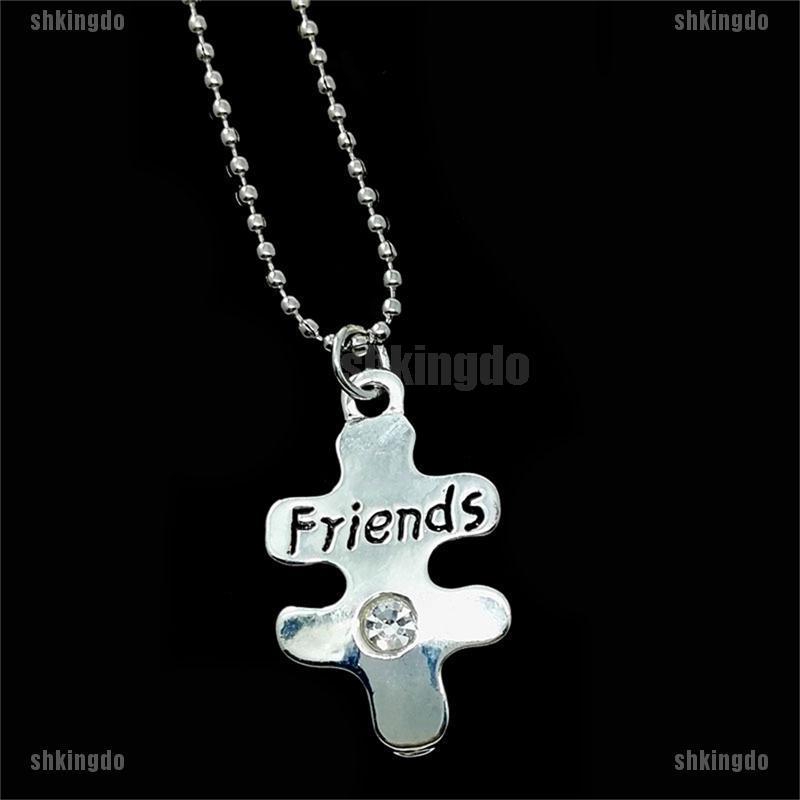 Dây Chuyền Tình Bạn Mặt Nửa Trái Tim Ghép Đôi Khắc Chữ Best Friends Forever