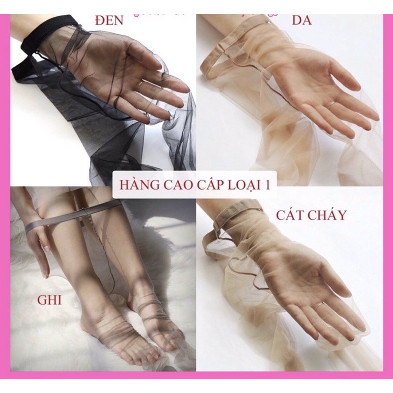 Quần tất vớ nữ giấy tàng hình siêu dai không rách dọc hàng loại 1
