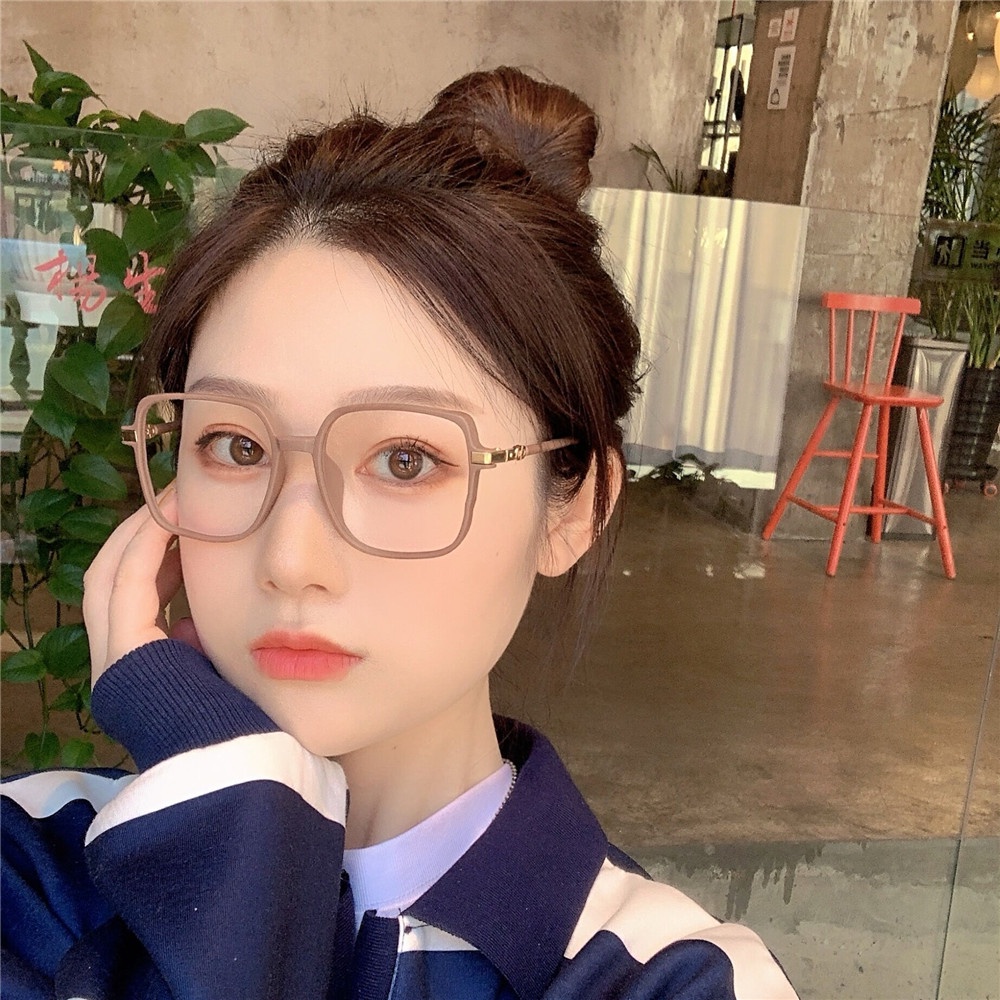 Kính Mát Gọng Lớn Màu Cà Phê Thời Trang Cho Nữ