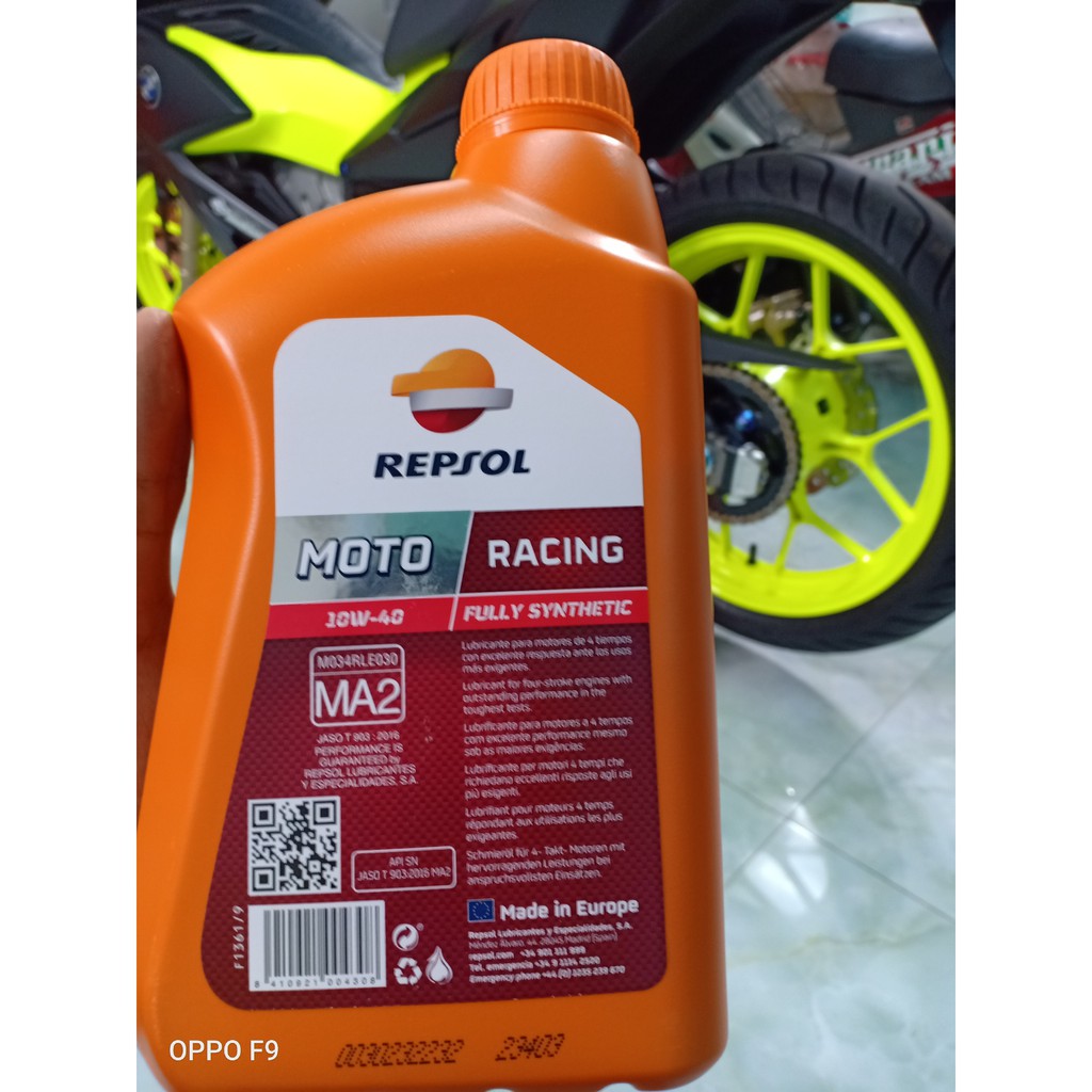 Nhớt Repsol Racing 4T 10W40 Full tổng hợp 100% Xe Côn Tay + Xe Số