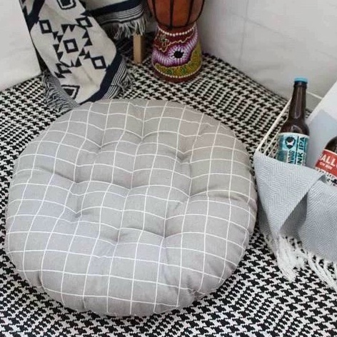 Đệm Ngồi Bệt , Nệm Ngồi Ghế Vải Gai 45X40X7Cm