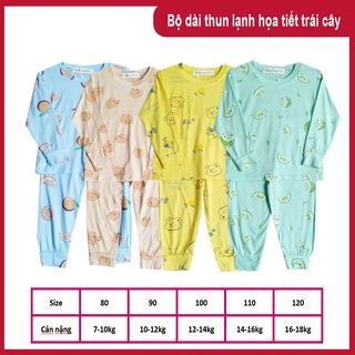 Bộ dài tay thun lạnh minkymom cho bé 8-18kg