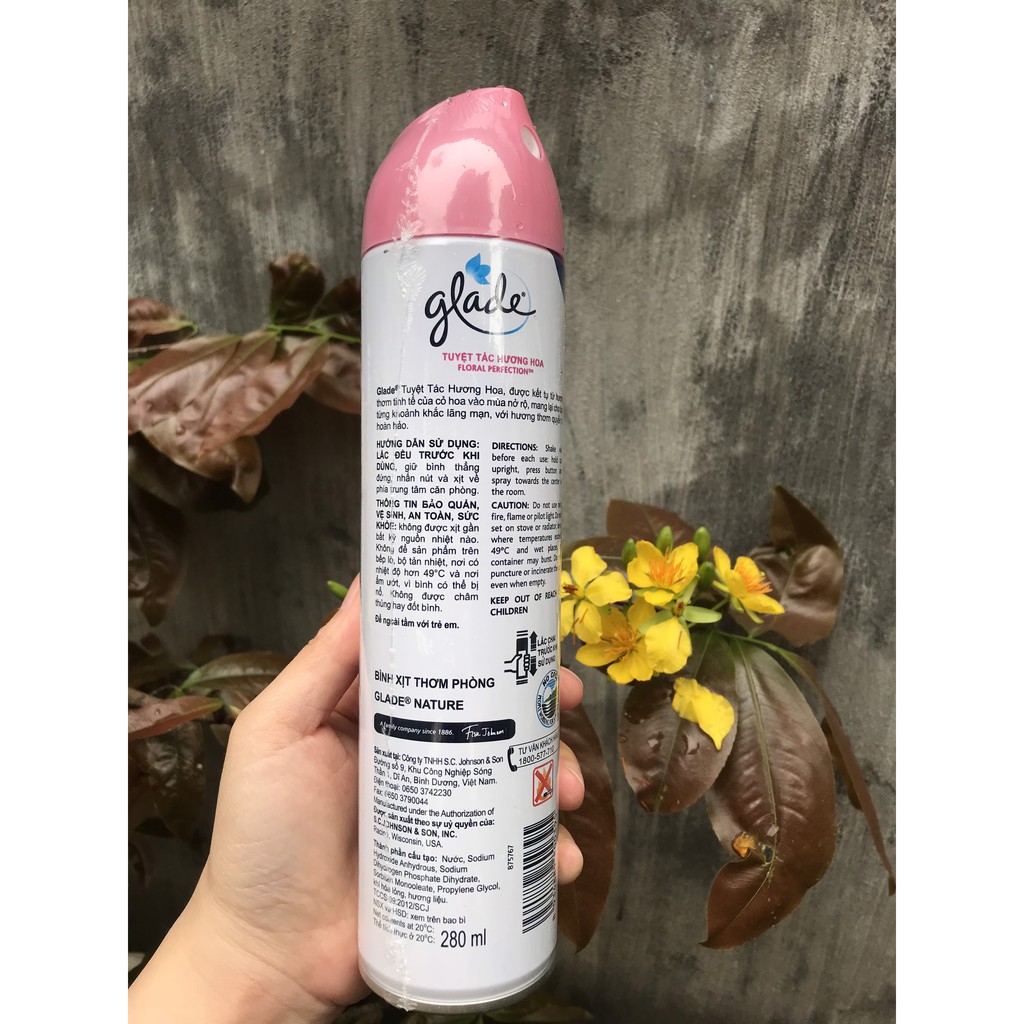 XỊT THƠM PHÒNG GLADE HƯƠNG LAVENDER &amp;HƯƠNG HOA 280G THÁI LAN