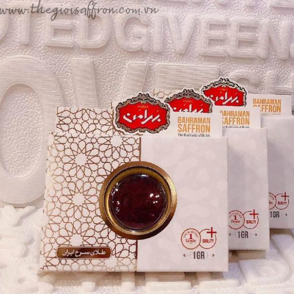 NHỤY HOA NGHỆ TÂY BAHRAMAN NEGIN 1g – SAFFRON BAHRAMAN HỘP THIẾC 1g CHÍNH HÃNG