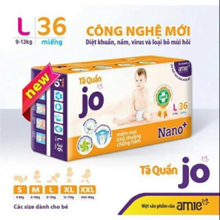 ❤️❤️Bỉm jo quần M 40, L36,xl 32❤️