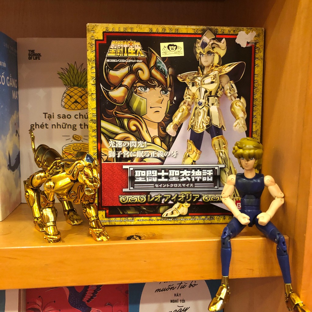 Mô hình Saint Seiya/ áo giáp vàng chính hãng: Aiolia-Leo/ Sư Tử