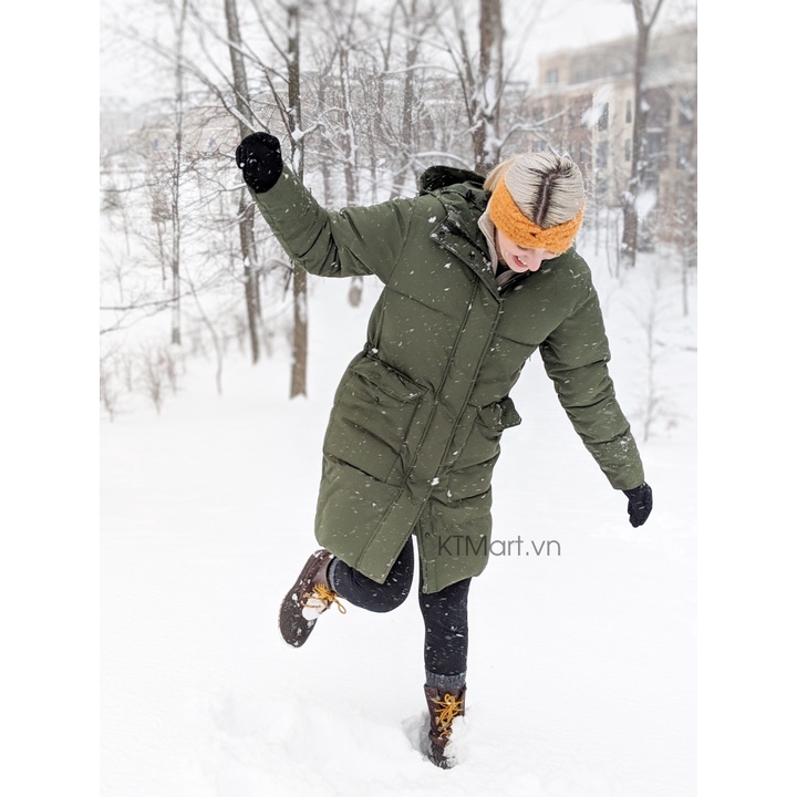 Áo khoác dáng dài đi tuyết Everlane The ReNew Long Puffer size XL màu Grey