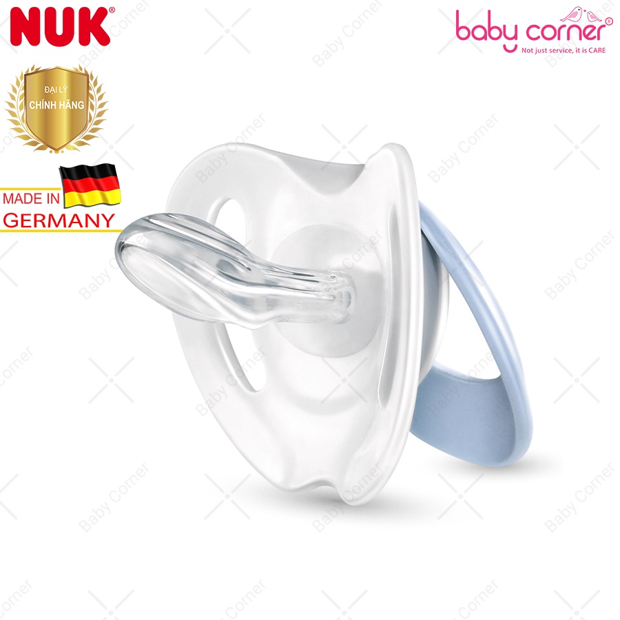 BỘ 2 TI NGẬM SILICONE NUK GENIUS 6 - 18 THÁNG