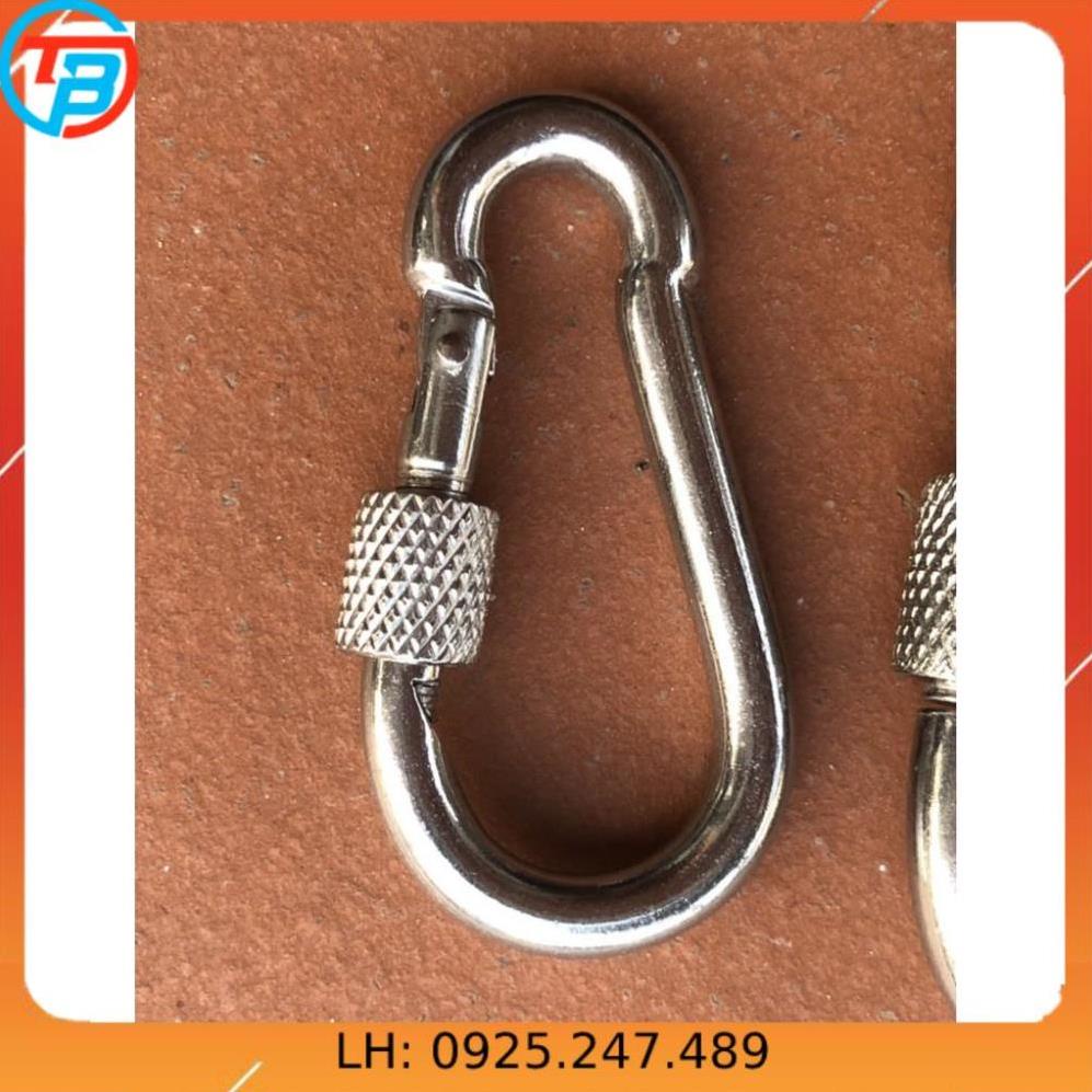 Móc xích Chốt Ren An Toàn INOX [ Phi 6mm ] CÁP THÉP Thái Bình VinàN