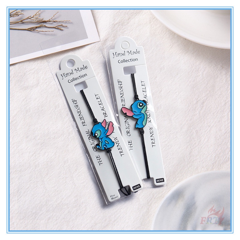 ☀ Stitch Dễ Thương - Vòng Tay Hoạt Hình ☀ 1 Vòng Đeo Tay Có Thể Điều Chỉnh Phong Cách Vintage