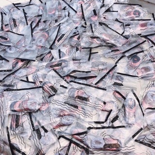 QC_SET 100 THUN CỘT TÓC MIX MÀU ĐỰNG TÚI ZIP