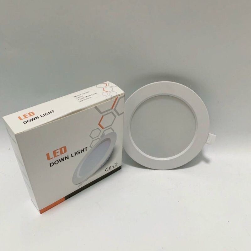 Đèn Led Panel âm trần mỏng nhôm đúc tăng phô liền 6w phi 85 9w phi 100 12w 130 phi ánh sáng trắng bảo hành 1 năm