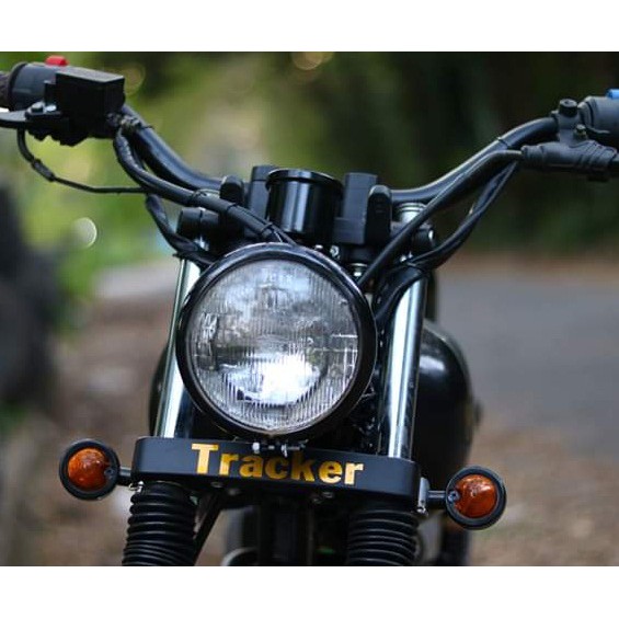 Combo 4 xi nhan xe máy hình hột vịt vỏ sắt mặt nhựa dùng độ xe classic win cafe racer, tracker