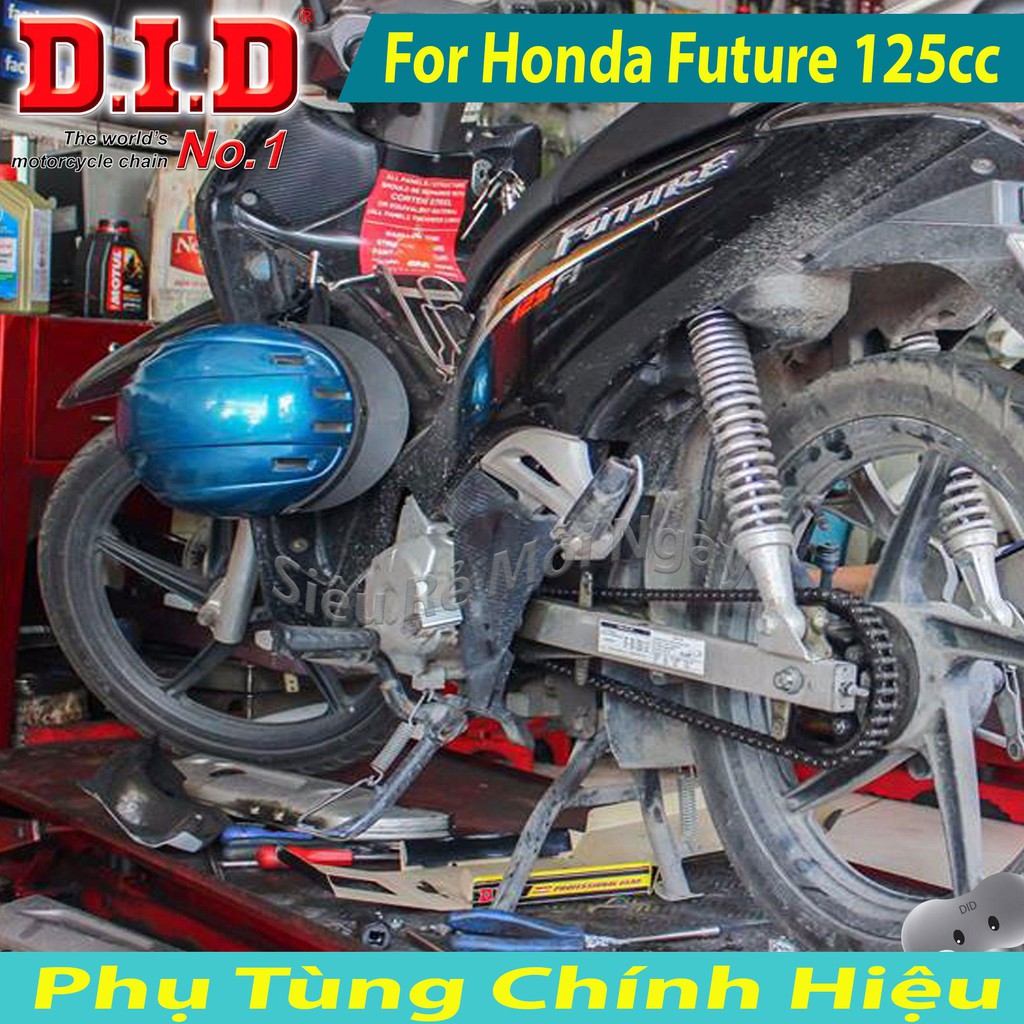 Bộ Nhông Sên Dĩa DID Honda Future 125cc, Future Fi Sên DID đen 10ly Thái Lan