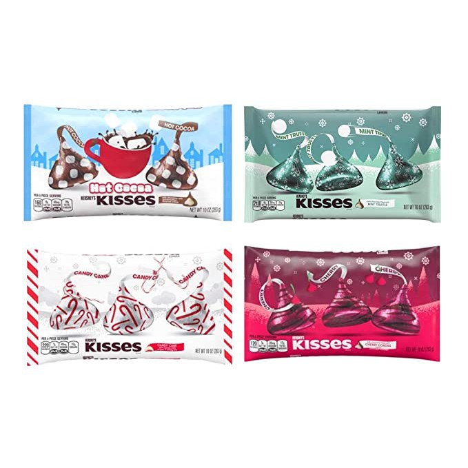 (18 loại) Socola Kisses, KitKat phiên bản Giáng sinh các loại gói 283gr