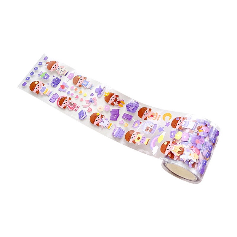 Cuộn Băng Dính Washi Họa Tiết Hoa Trang Trí Gói Quà