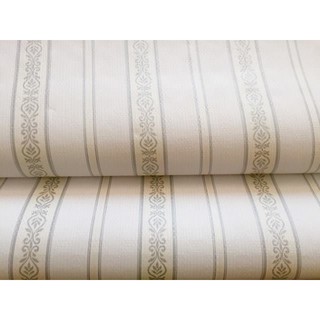 Combo 5m giấy dán tường họa tiết sọc trắng binbin dtl34