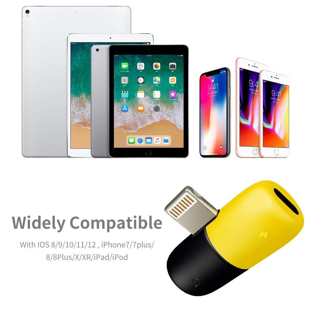 Đầu Chia Cổng Sạc Và Tai Nghe 2 Trong 1 Cho Iphone 7/8 Plus Iphone X Ipad | BigBuy360 - bigbuy360.vn