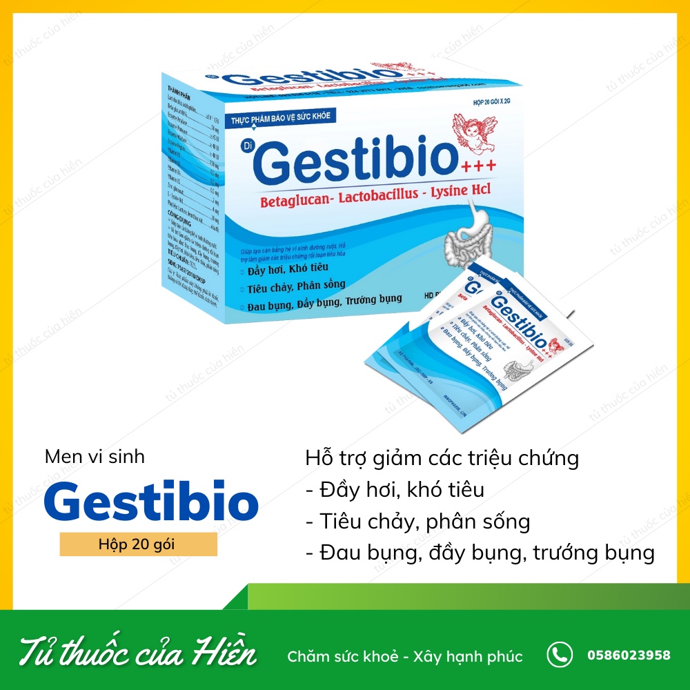Men vi sinh Gestibio - Tiêu hóa tốt, Giúp ăn Ngon