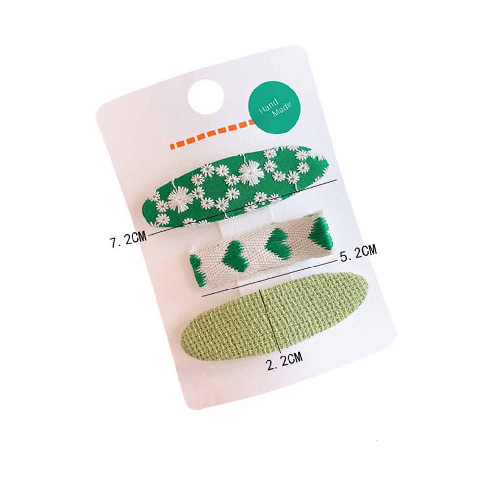 VANES1 Kẹp Tóc Thêu Trái Tim Phong Cách Vintage Mới