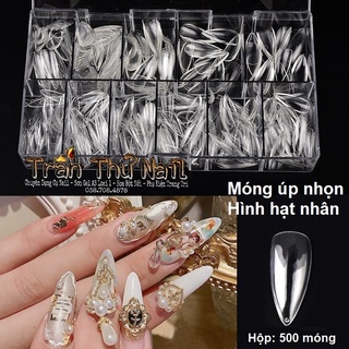 Móng úp nhọn cao cấp | hộp 500 móng
