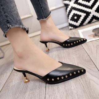 Giày nữ mũi nhọn đế thấp thời trang Hàn