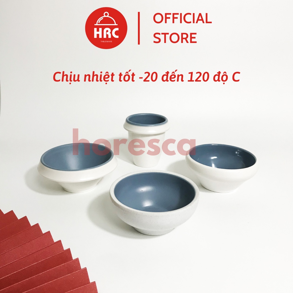 [LOẠI 1] Bộ Bát Đĩa Nhựa Phíp Melamine Giả Gốm Sứ Màu Xanh Dương [SANG TRỌNG] Phong Cách Châu Âu - Nhóm 2