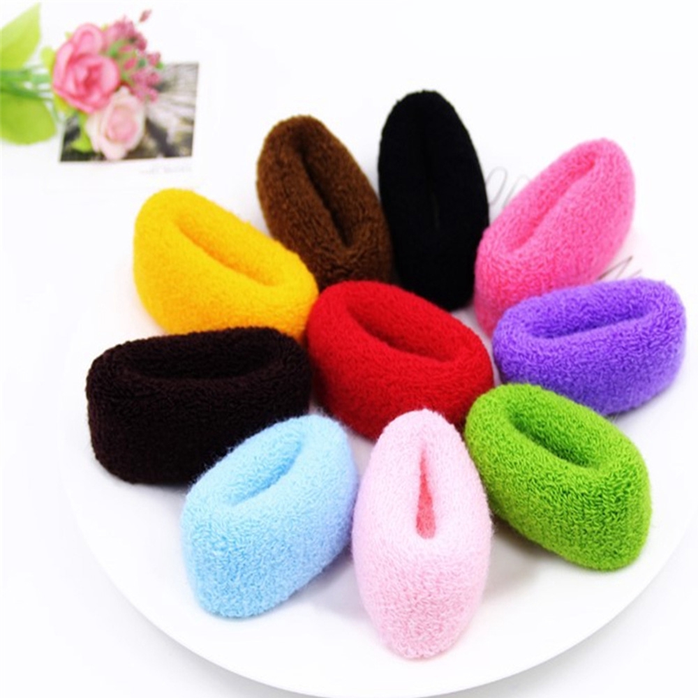Set 12 Dây Buộc Tóc Co Giãn Nhiều Màu Sắc Cho Nữ