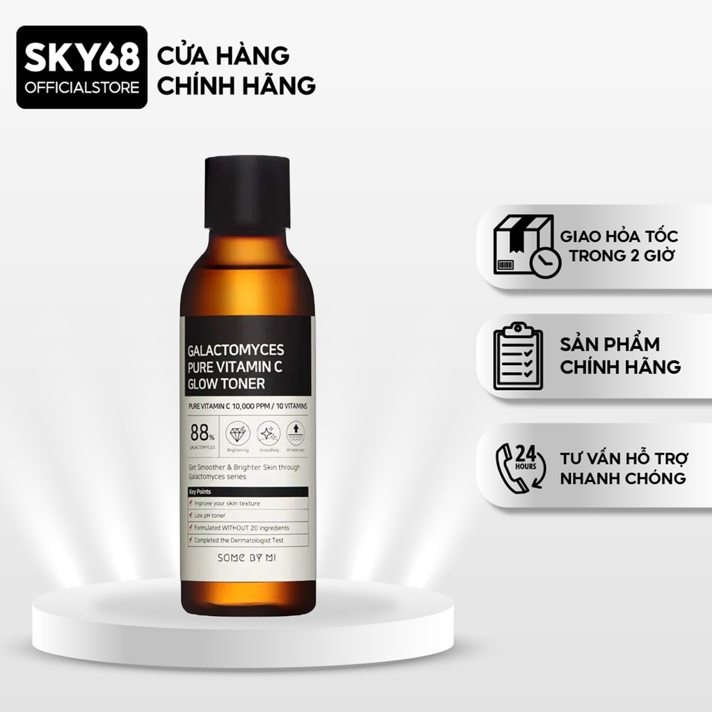 Nước Hoa Hồng Some By Mi Làm Sáng Da Vitamin C Galactomyces Pure Vitamin C Glow Toner 200ml