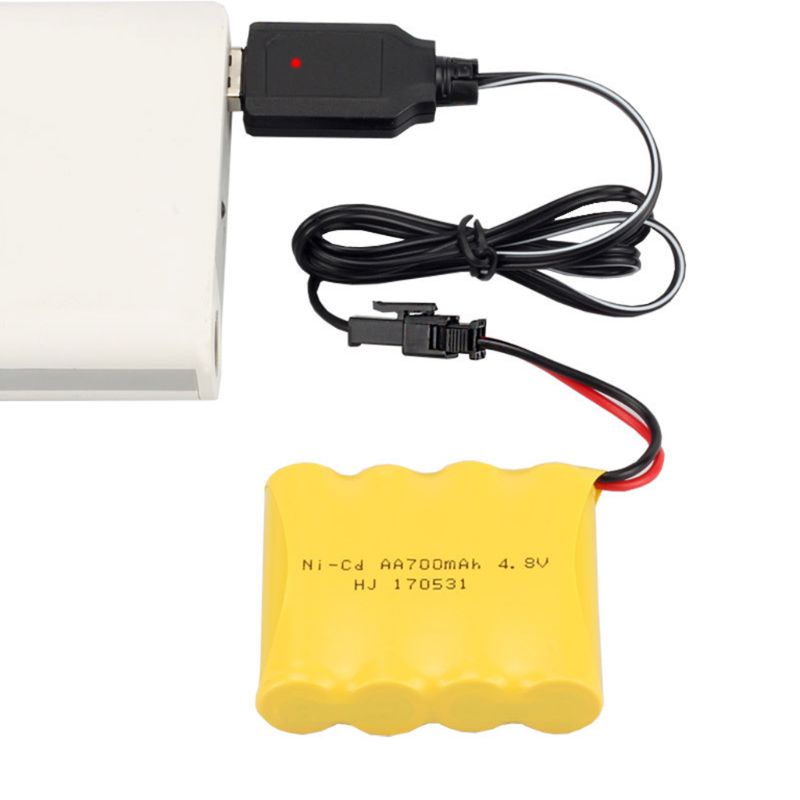 Dây Cáp Sạc Pin Ni-Cd Ni-Mh Sm-2P 4.8v 250ma Cho Xe Đồ Chơi