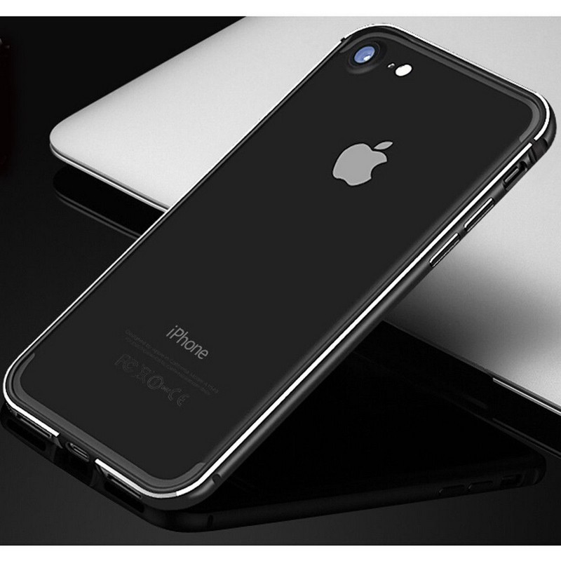 Ốp Lưng Siêu Mỏng Viền Nhôm Cho Iphone 6s 7 8 Plus X