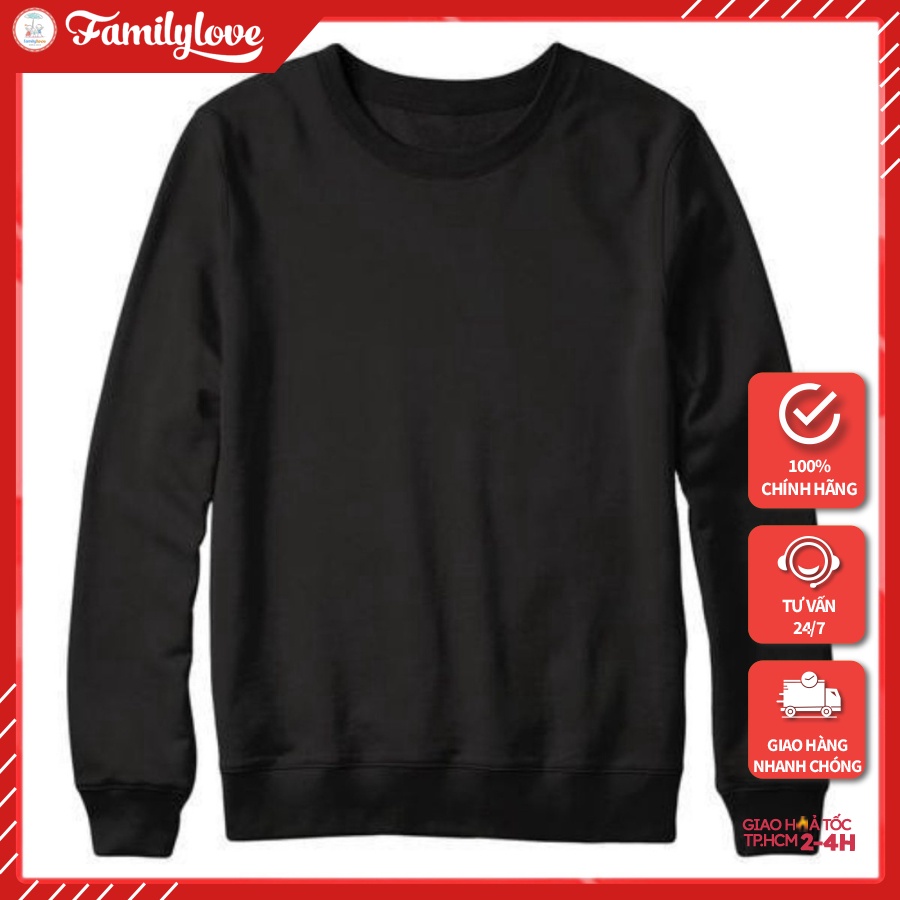 Áo Sweater Trơn 8 Màu Unisex - (KÈM HÌNH THẬT CHẤT ÁO CÓ LOGO THƯƠNG HIỆU)