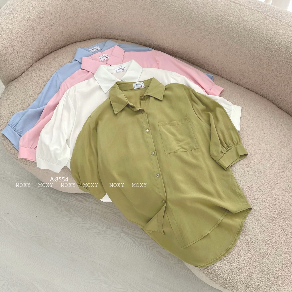 SP008554-Áo somi tay lửng