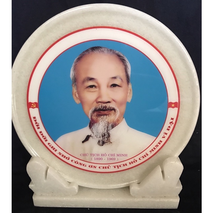 Ảnh đá chân dung Bác Hồ size 20cm