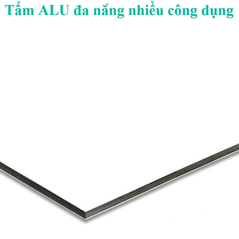 Tấm Nhôm Nhựa Alu 3mm (0.06 nhôm) màu Trắng Sữa kích thước A2 làm trang trí quảng cáo mô hình .. - Laxanhstore