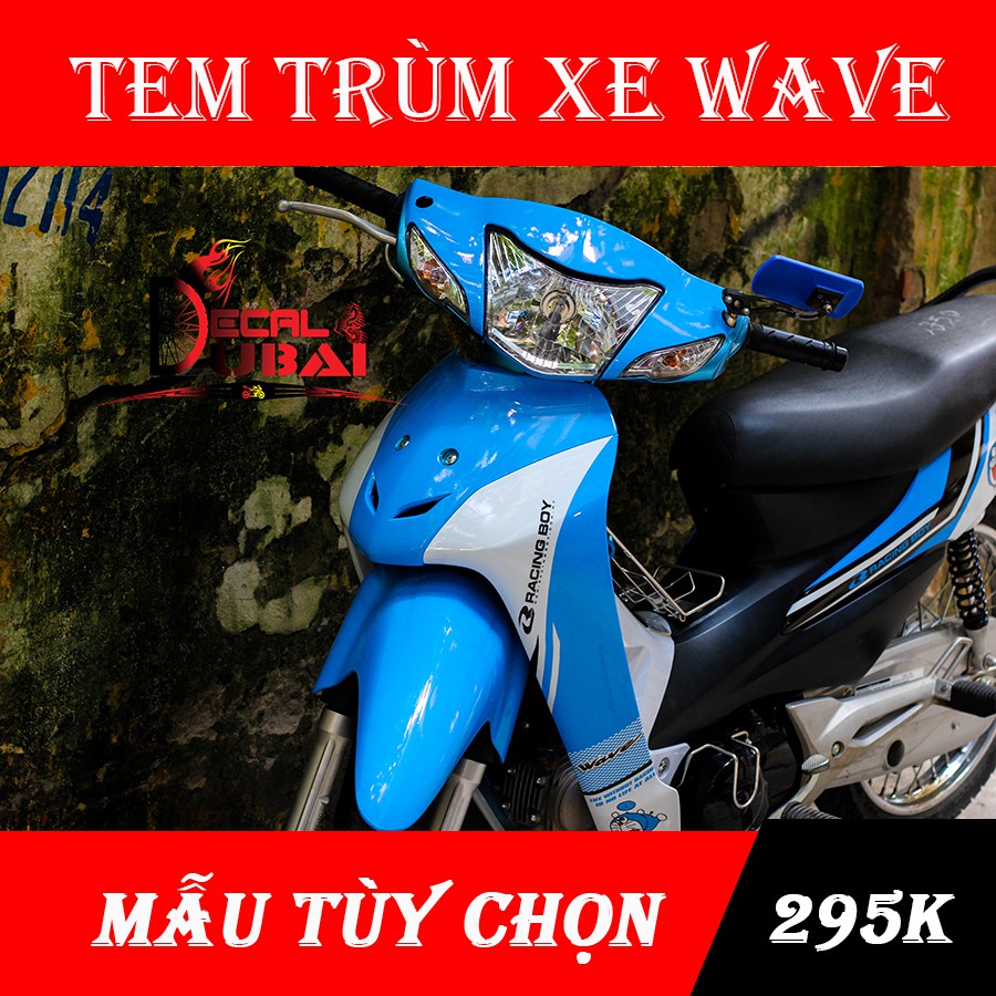 Tem Trùm Wave Xanh Trắng Doremon