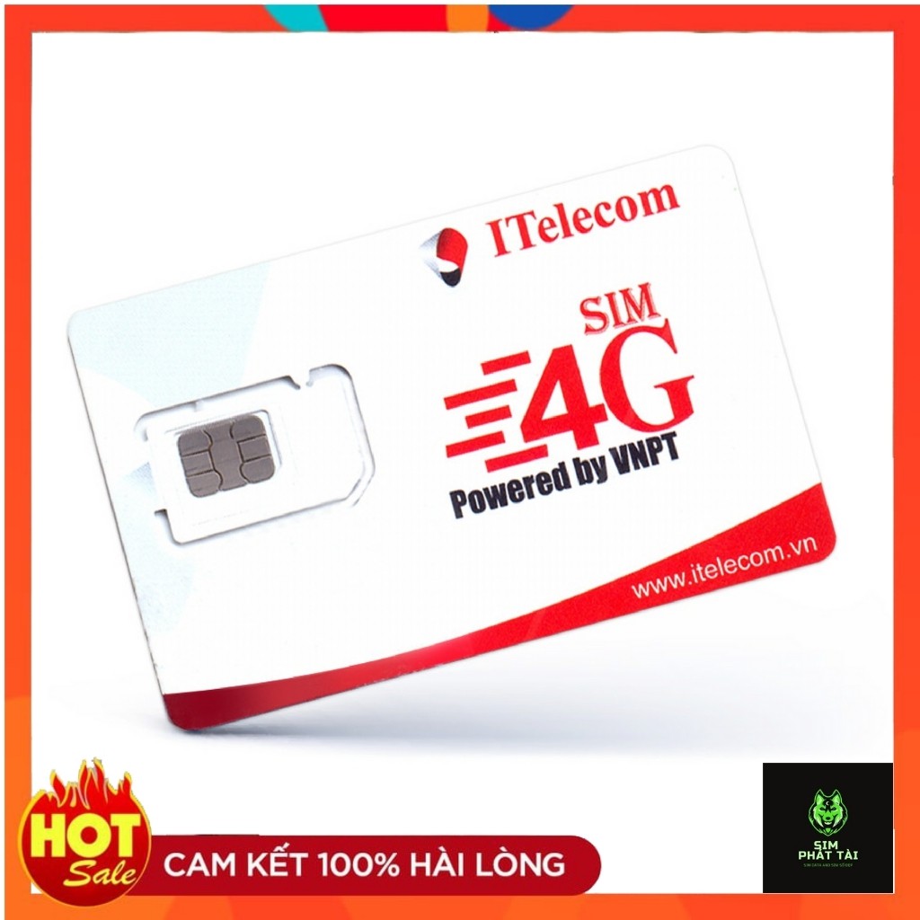 Sim 4G iTel-Vinaphone Gói MAY77 3Gb/Ngày (90G/Tháng) Gọi Miễn Phí Free SmS