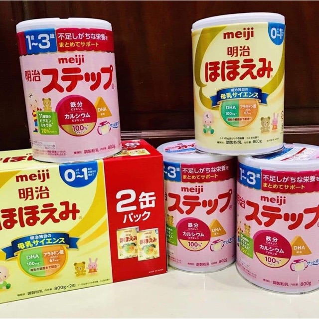 Sữa meiji 1-3