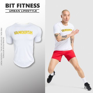 Áo thun VANQUISH cao cấp - Áo tập gym chất poly xuất dư xịn - BiT Fitness chuyên đồ tập TEE.VQ.PQ