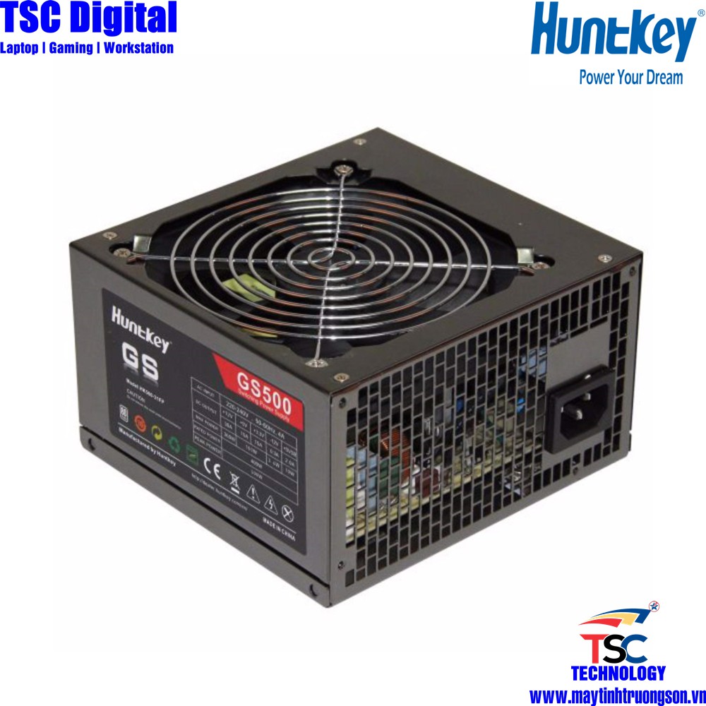 Nguồn Máy Tính Huntkey GS500 500W Bảo Hành 3 Năm | Sản Phẩm Lý Tưởng Cho Hệ Thống Game-Net