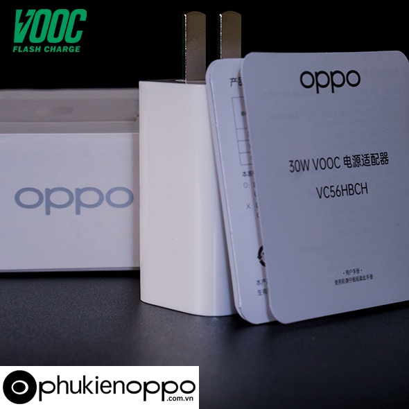 Bộ Sạc Nhanh OPPO Reno4 - VOOC 4.0 30W - Hàng Chính Hãng