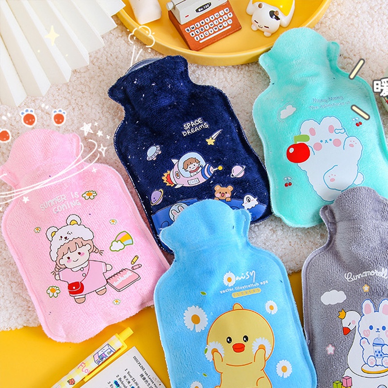 Túi chườm đau bụng kinh giữ ấm nhung mềm hoạt hình dễ thương